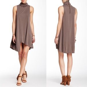 Free People Queen Anne Ribbed Asymmetrical Dress or Tunic szM